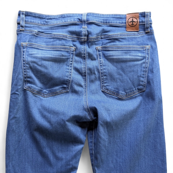 Aviator Travel Jeans for Women‎ | Vintage Indigo Slim Straight Leg Denim Sz 30 - Picture 5 of 10